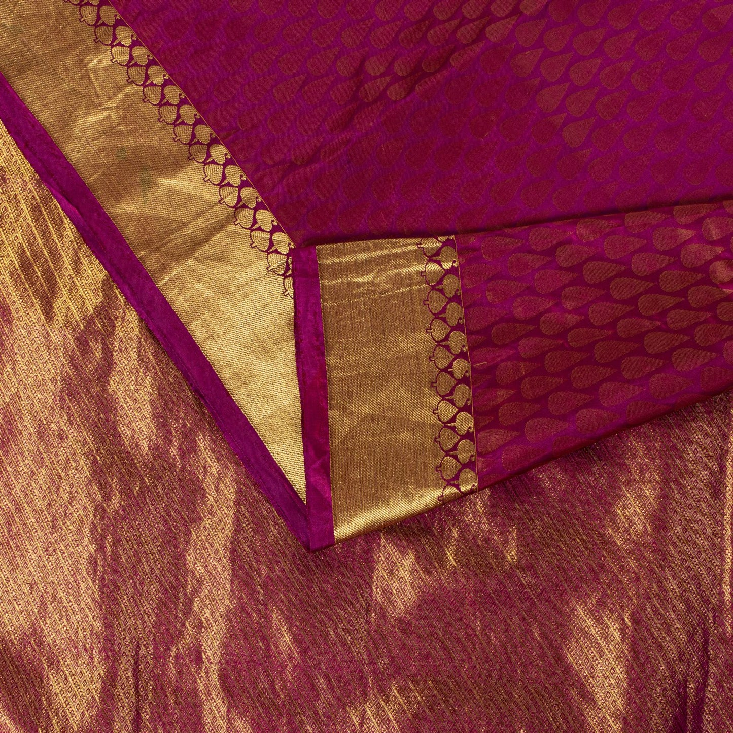 Sanskriti Vintage Pink Pure Silk Saree Woven Work 5+Yards Sari