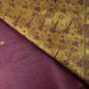 Sanskriti Vintage Saree Wine 100% Pure Silk Peacock Brocade Handwoven Sari 5.5YD
