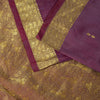 Sanskriti Vintage Saree Wine 100% Pure Silk Peacock Brocade Handwoven Sari 5.5YD