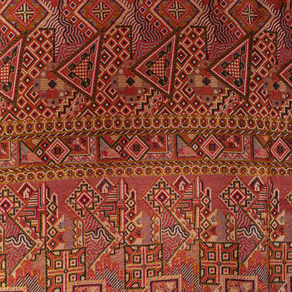 Sanskriti Vintage Brown Pure Silk Saree Hand Woven Banaasi Jamawar Tanchoi Sari