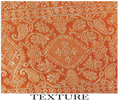 Sanskriti Vintage Saree Dark Red Soft Pure Silk Brocade Woven Sari 5+Yard Fabric