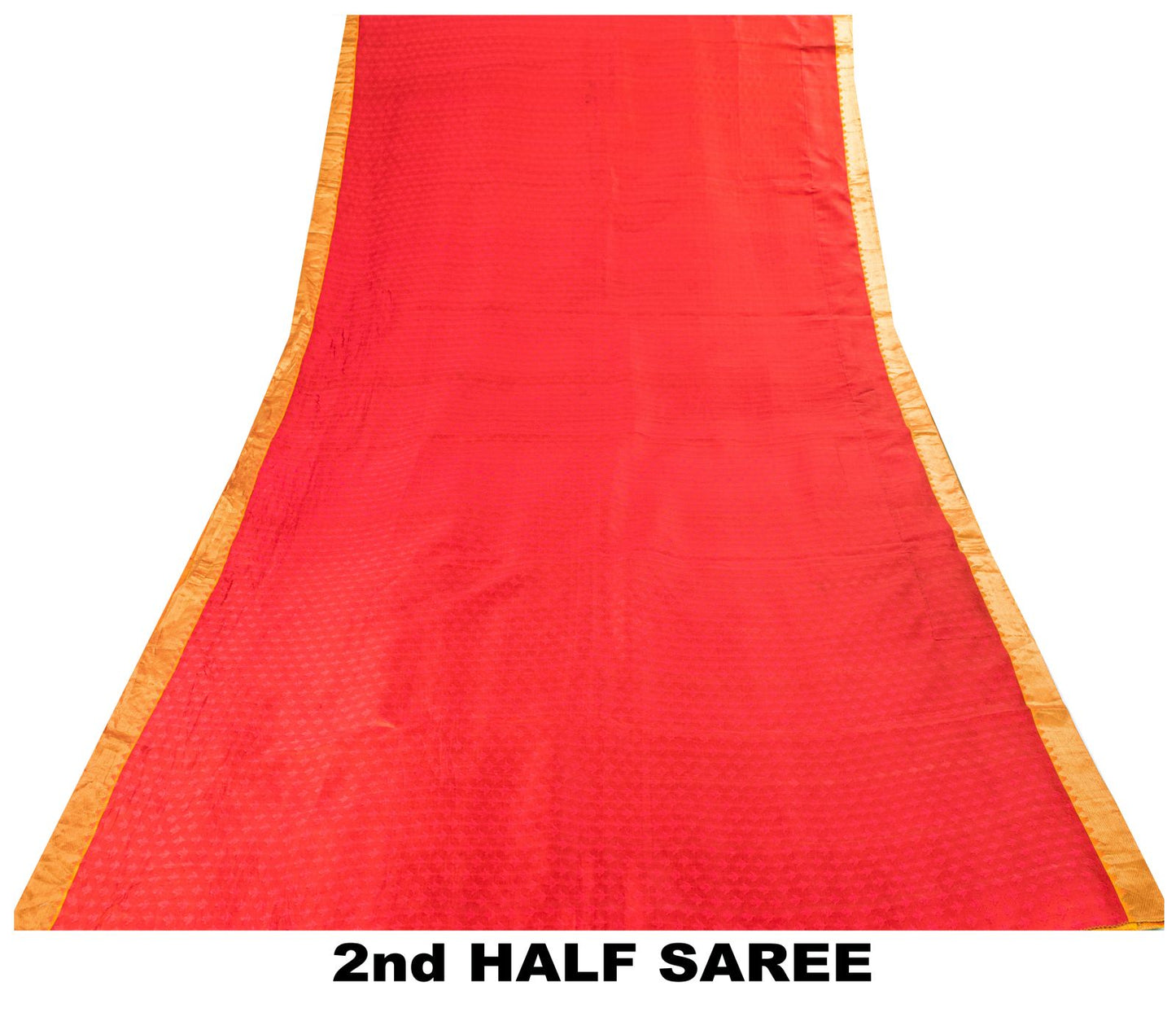 Sanskriti Vintage Pink Cotton Silk Kanjivaram Saree Fabric Hand Woven Zari Sari