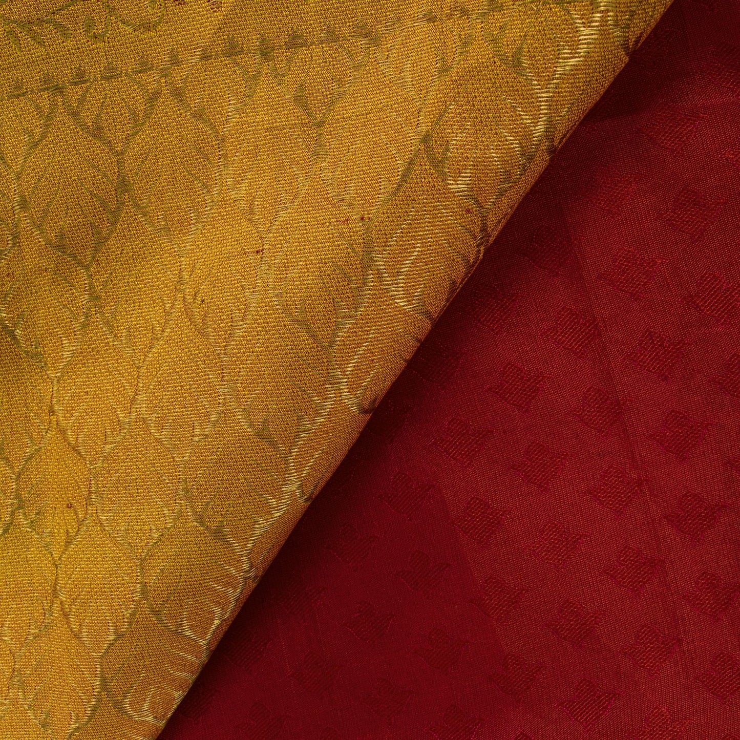 Sanskriti Vintage Pink Cotton Silk Kanjivaram Saree Fabric Hand Woven Zari Sari