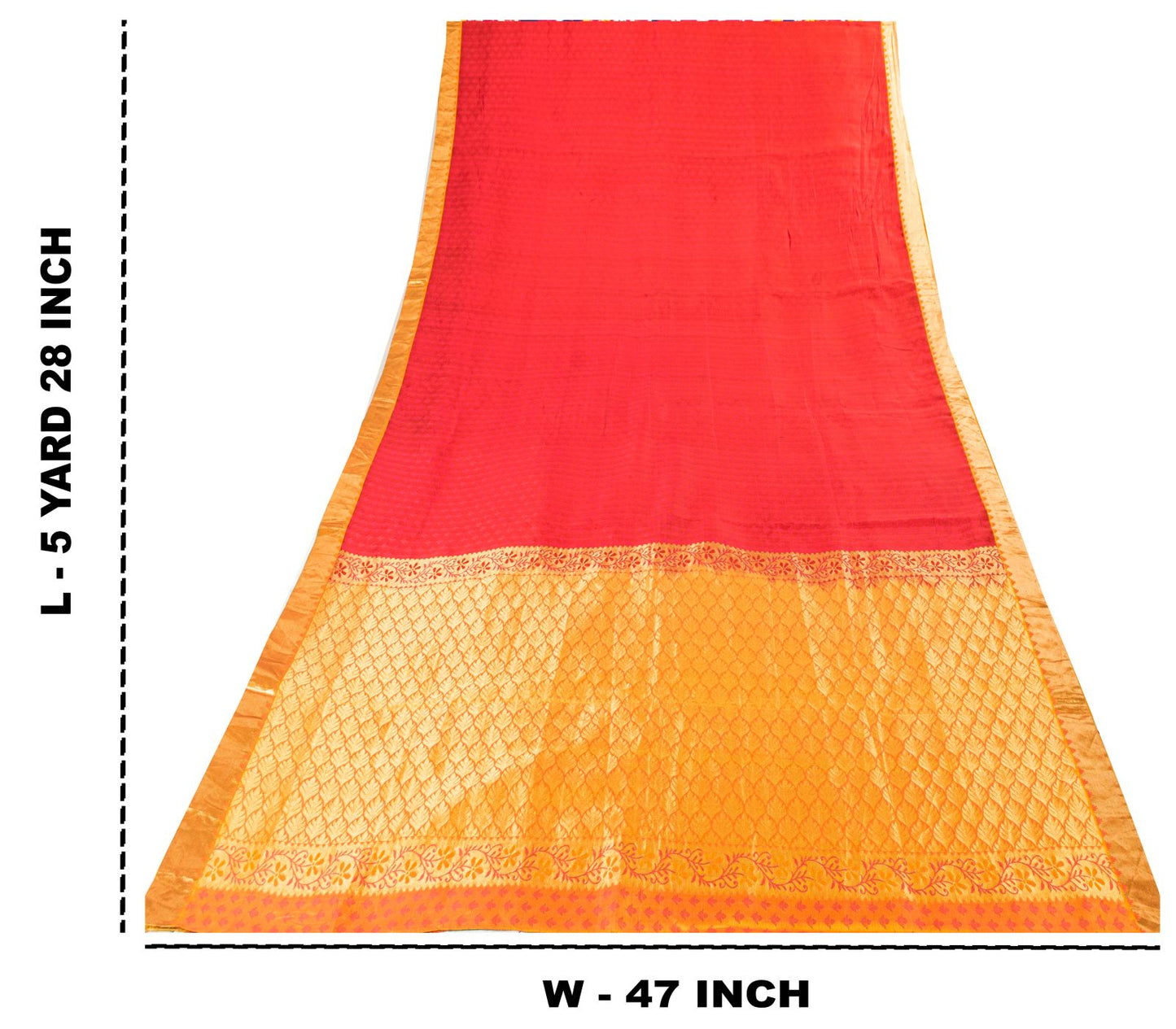 Sanskriti Vintage Pink Cotton Silk Kanjivaram Saree Fabric Hand Woven Zari Sari