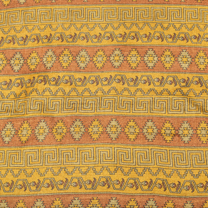 Sanskriti Vintage Saree Green Pure Silk Aasame Border Geometric Print Sari 5.5YD
