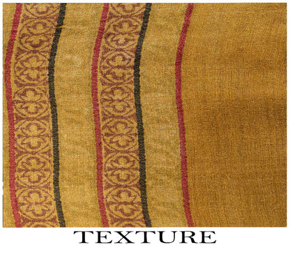 Sanskriti Vintage Saree Green Pure Silk Aasame Border Geometric Print Sari 5.5YD