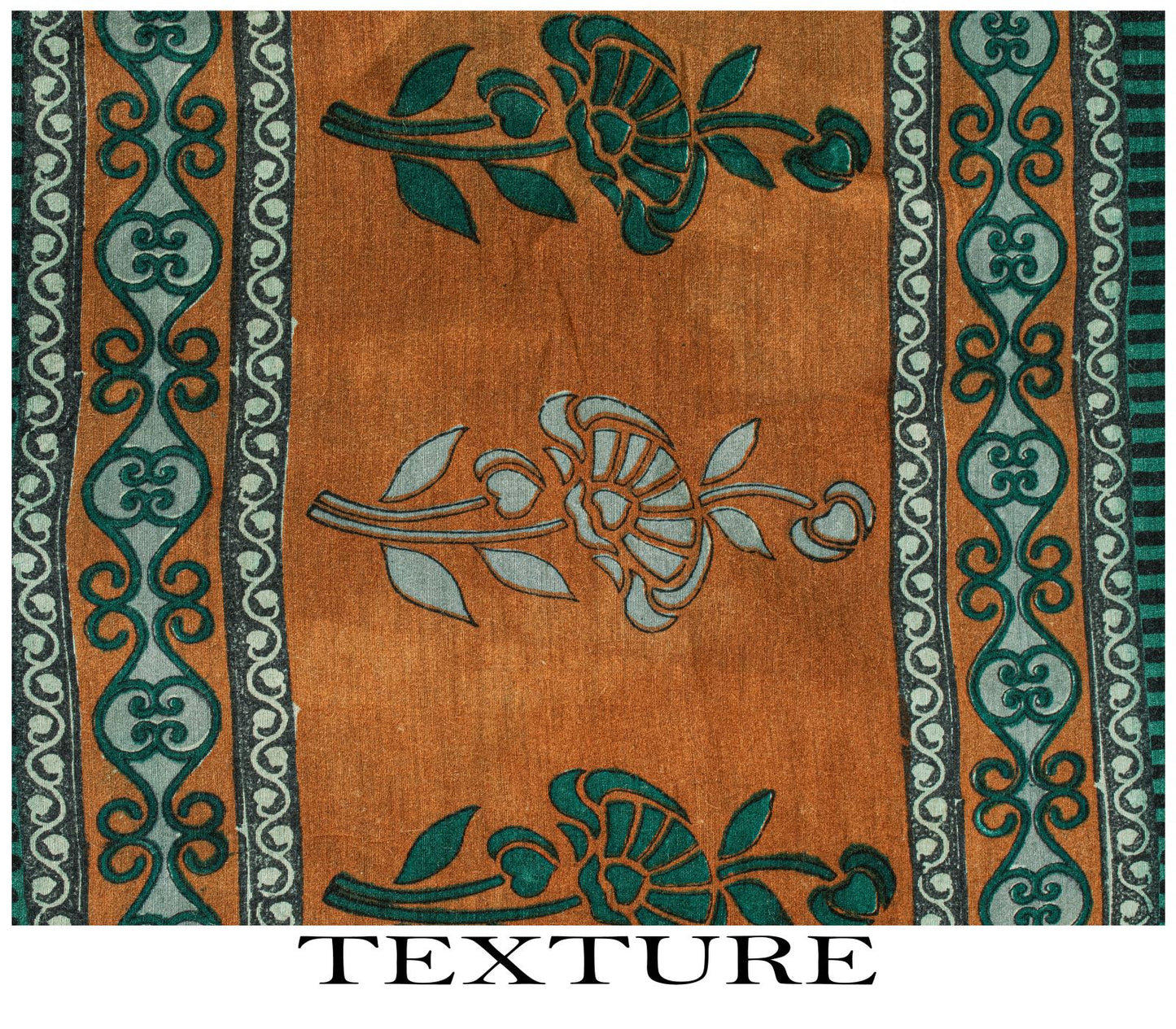 Sanskriti Vintage Saree Green 100% Pure Tussar Silk Floral Print Sari 5+YD Craft