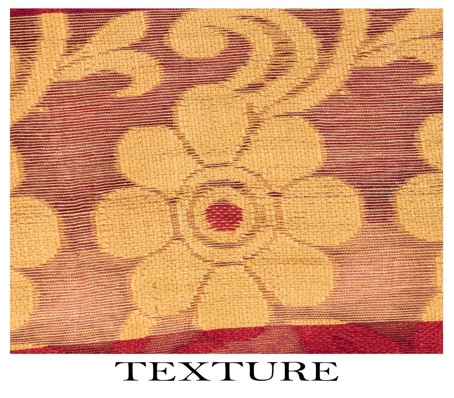 Sanskriti Vintage Saree Red Blend Cotton Jamdani Woven Bengali Sari 5.5YD Fabric