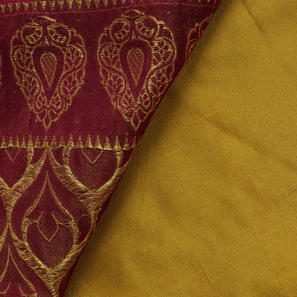 Sanskriti Vintage Saree Yellow Blend Silk Kanchipuram-Paithani Peacock Zari Sari