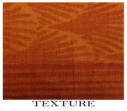 Sanskriti Vintage Saree Orange Shell Printed-Woven Border Sari