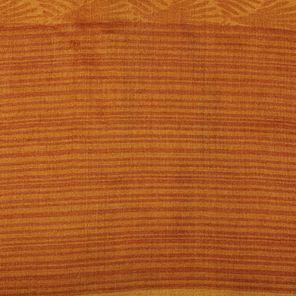 Sanskriti Vintage Saree Orange Shell Printed-Woven Border Sari
