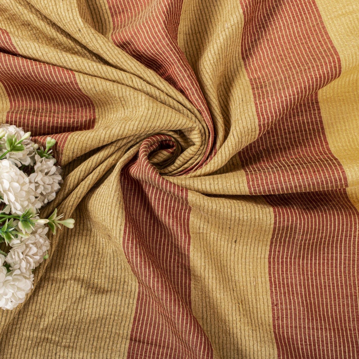 Sanskriti Vintage Saree Yellow Cotton Silk Hand Woven Maheshwari Premium Sari
