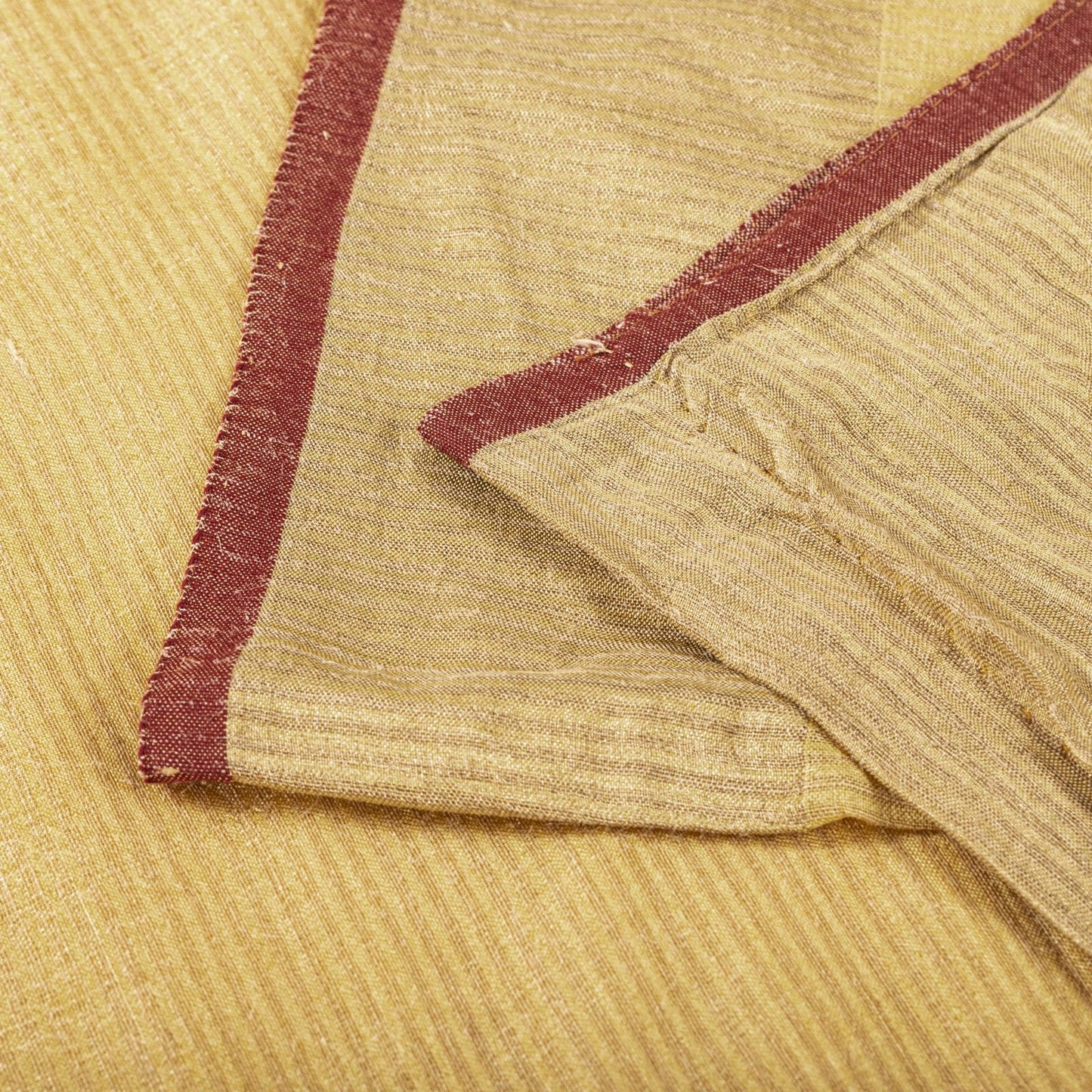Sanskriti Vintage Saree Yellow Cotton Silk Hand Woven Maheshwari Premium Sari