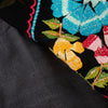 Sanskriti Vintage Black Pure Georgette Silk Saree Embroidered Sari 5+YD Fabric