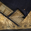 Sanskriti Vintage Blue Pure Silk Saree Brocade Zari Handmade 5+YD Paisley Fabric