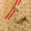 Sanskriti Vintage Sari Golden Yellow 100%Pure Bamboo Saree Hand Block 6YD Fabric