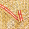 Sanskriti Vintage Sari Golden Yellow 100%Pure Bamboo Saree Hand Block 6YD Fabric