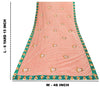 Sanskriti Vintage Red Pure Silk Net Saree Bead Woven 6+YD SariFabric & Blouse Pc