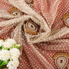 Sanskriti Vintage Red Pure Silk Net Saree Bead Woven 6+YD SariFabric & Blouse Pc