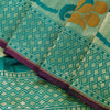 Sanskriti Vintage Blue Pure Silk Saree Brocade Woven 6+YD Sari Fabric &Blouse Pc