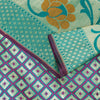 Sanskriti Vintage Blue Pure Silk Saree Brocade Woven 6+YD Sari Fabric &Blouse Pc