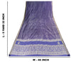 Sanskriti Vintage Purple Pure Silk Saree Brocade Woven 5.5+YD Fabric Blouse Pc