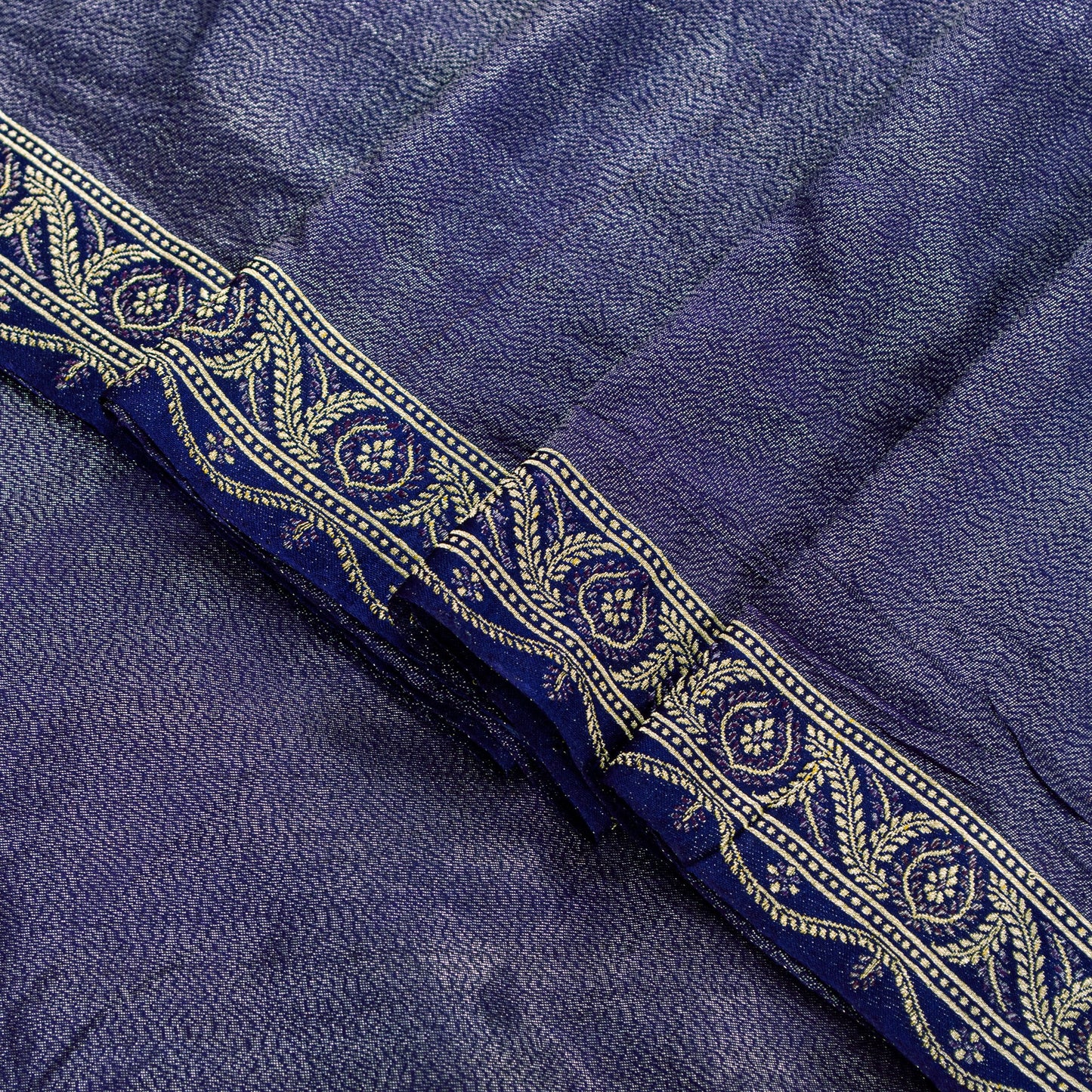 Sanskriti Vintage Purple Pure Silk Saree Brocade Woven 5.5+YD Fabric Blouse Pc