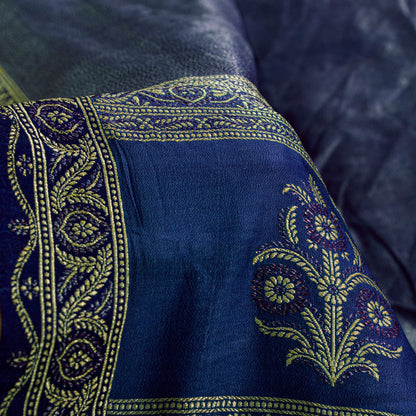 Sanskriti Vintage Purple Pure Silk Saree Brocade Woven 5.5+YD Fabric Blouse Pc
