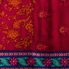 Sanskriti Vintage Pink Pure Georgette Saree Embroidered 5.5+YD Fabric Blouse Pc