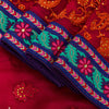 Sanskriti Vintage Pink Pure Georgette Saree Embroidered 5.5+YD Fabric Blouse Pc