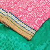 Sanskriti Vintage Green Pure Silk Saree Handbead Woven 6+YD Fabric WithBlouse Pc