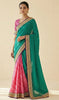 Sanskriti Vintage Green Pure Silk Saree Handbead Woven 6+YD Fabric WithBlouse Pc
