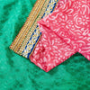 Sanskriti Vintage Green Pure Silk Saree Handbead Woven 6+YD Fabric WithBlouse Pc