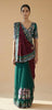 Sanskriti Vintage Purple Pure Georgette Saree Handmade 5+YD Fabric & Blouse Pc