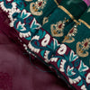 Sanskriti Vintage Purple Pure Georgette Saree Handmade 5+YD Fabric & Blouse Pc