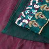 Sanskriti Vintage Purple Pure Georgette Saree Handmade 5+YD Fabric & Blouse Pc