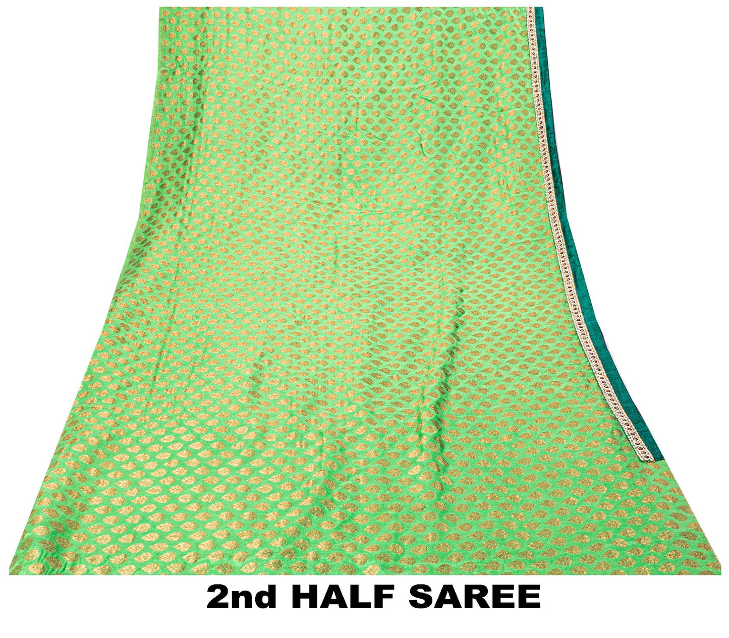 Sanskriti Vintage Purple-Green Pure Silk Saree Hand Embroidery & Zari Woven 6 YD