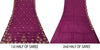 Sanskriti Vintage Wine Pure Crepe Silk Saree Hand Embroidery Zardozi Sari 5.5 YD