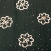 Sanskriti Vintage Black Pure Georgette Saree Hand Embroidery Zari SequinSari 5.5
