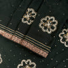 Sanskriti Vintage Black Pure Georgette Saree Hand Embroidery Zari SequinSari 5.5