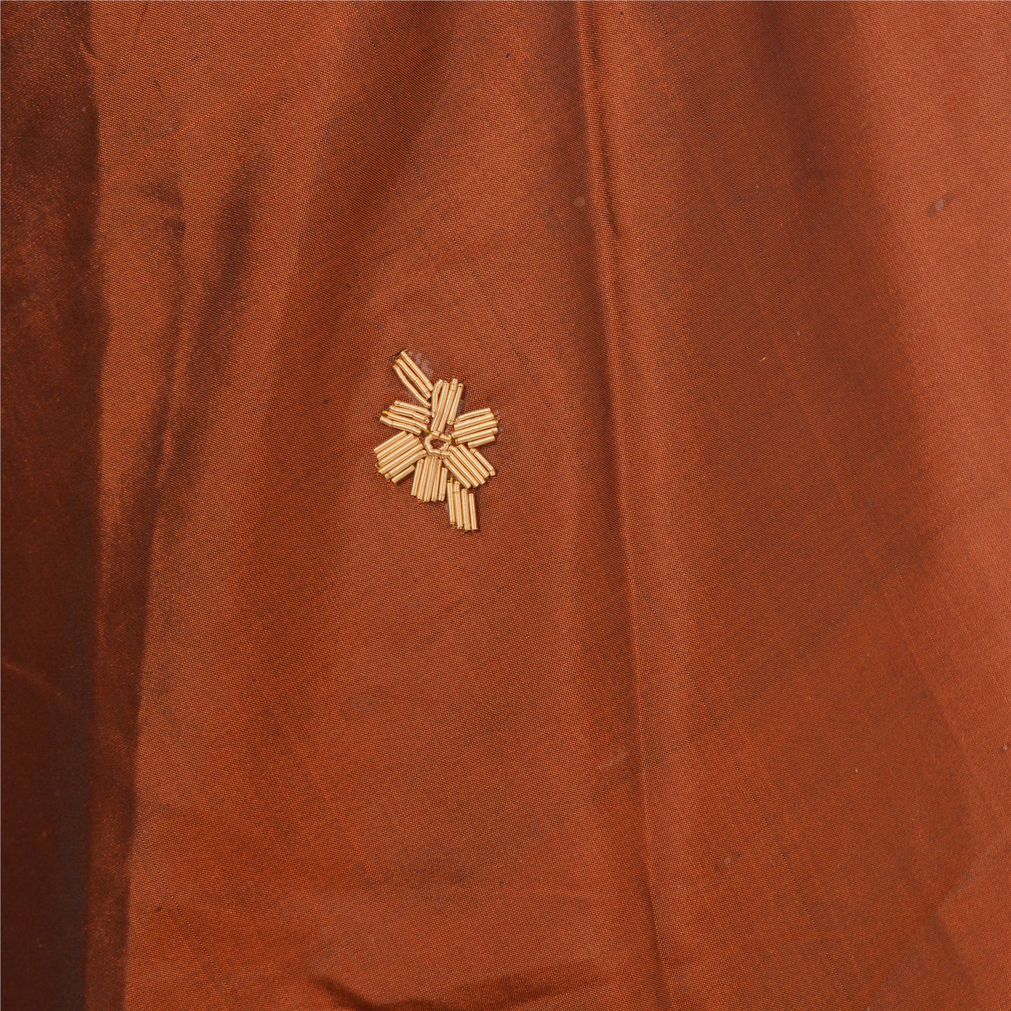 Sanskriti Vintage Brown Pure Silk Stitch Indian Lehenga Hand Embroidered Zardozi
