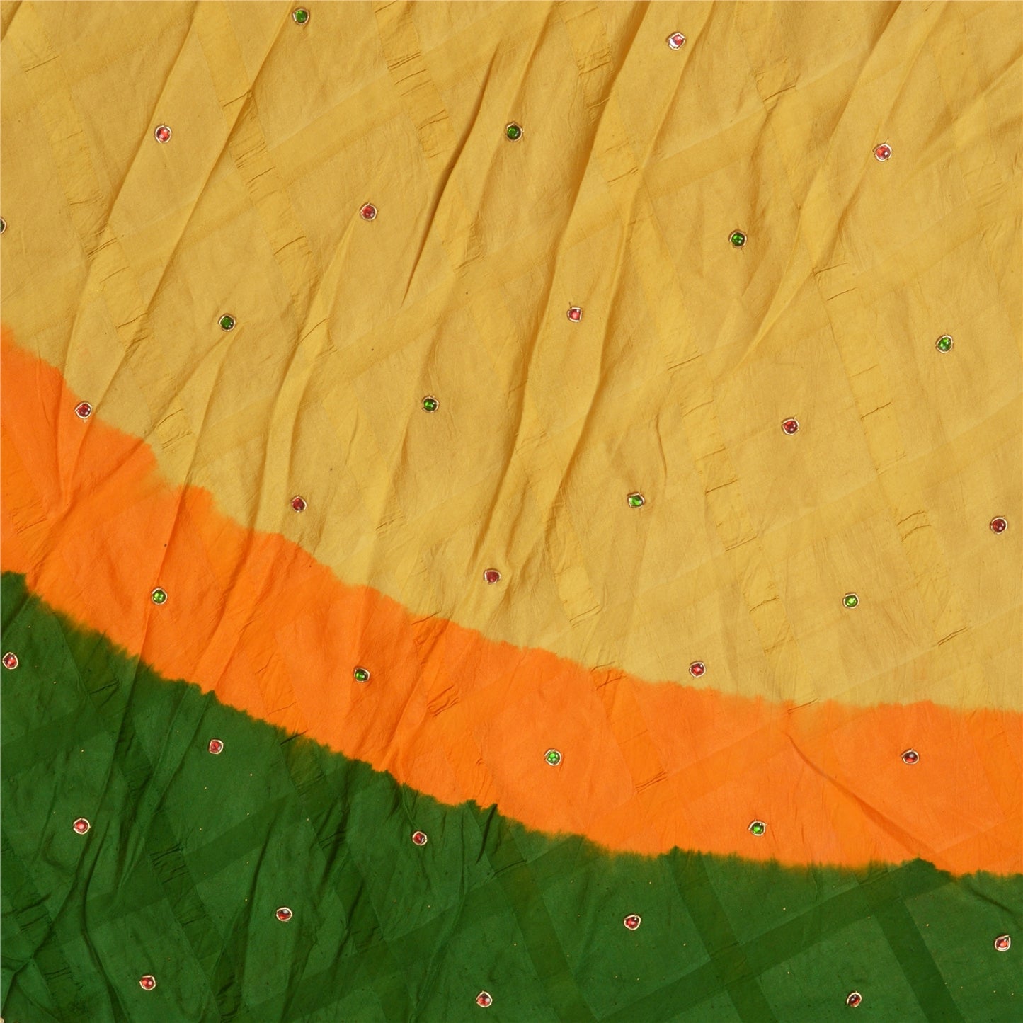 Sanskriti Vintage Yellow Pure Silk Stitched Wedding Lehenga Hand Embroidered