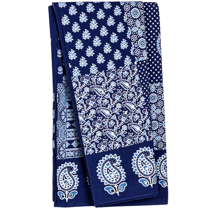 Indigo Blue Cotton Lehenga Choli Dupatta Set Bagru Hand Block Print Chaniya Choli for Navratri Garba Indian Ethnic Wear Dress for Women