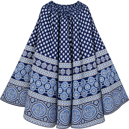 Indigo Blue Cotton Lehenga Choli Dupatta Set Bagru Hand Block Print Chaniya Choli for Navratri Garba Indian Ethnic Wear Dress for Women