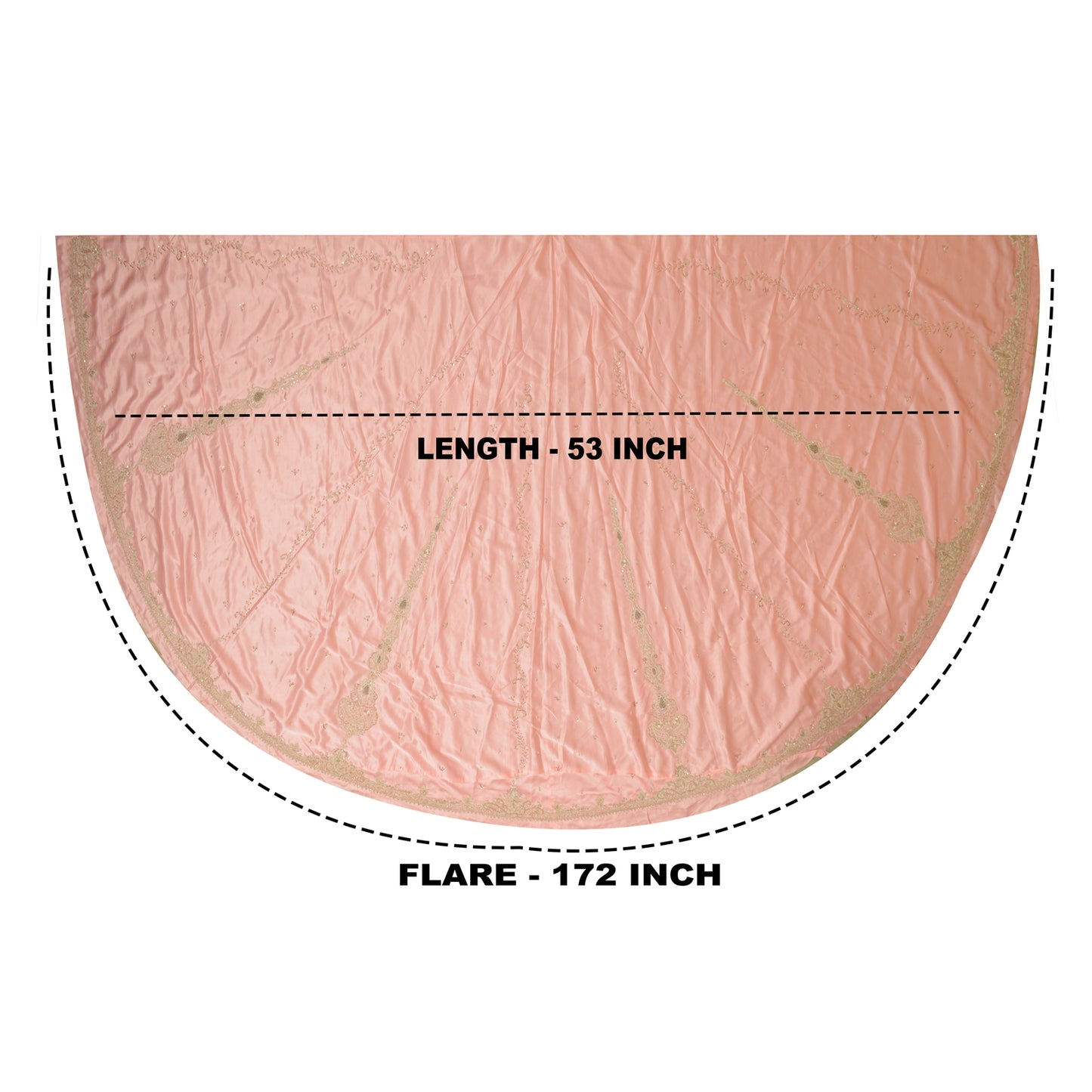 Sanskriti Pink Bridal Lehenga Satin Silk Hand Embroidered Zardozi Unstitch