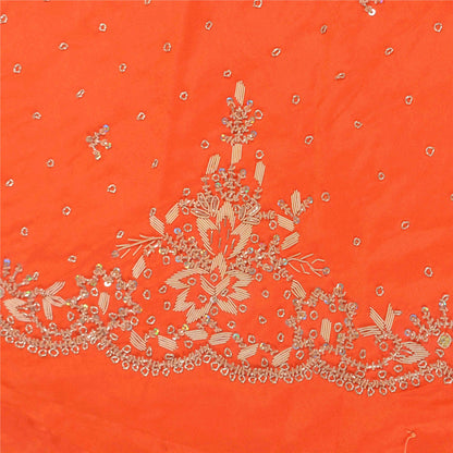 Sanskriti Vintage CreamLong Lehenga Satin Silk Hand Embroidered Zardozi Unstitch