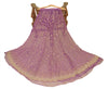 Sanskriti Vintage Purple Long Lehenga Net Mesh Hand Beaded Zardozi Unstitched
