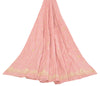 Sanskriti Vintage Pink Long Lehenga Satin Silk Hand Embroidered Zardozi Unstitch