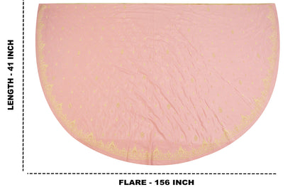 Sanskriti Vintage Pink Long Lehenga Satin Silk Hand Embroidered Zardozi Unstitch