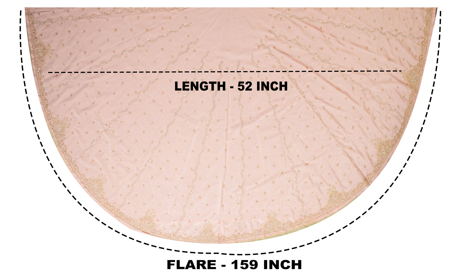 Sanskriti Vintage Pink Long Lehenga Satin Silk Hand Embroidered Zardozi Unstitch